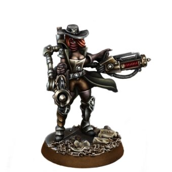 IMPERIAL FEMALE INQUISITOR WITH SERVO HEAVY BEAMERS