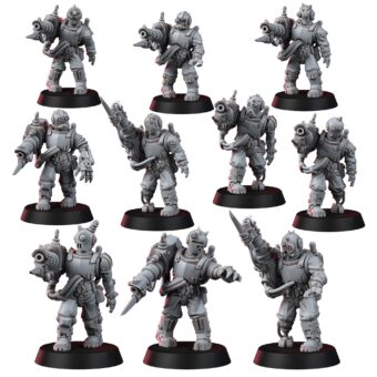 MECHANIC ADEPT TECHNO ZOMBIE WITH THERMO LASER (10U)