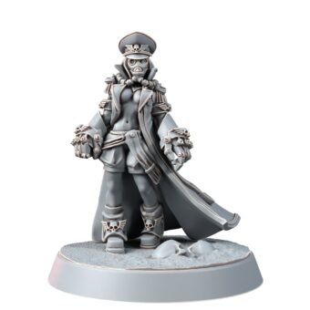 IMPERIAL FEMALE COMMISSAR WITH FISTS OF POWER (PIN-UP)