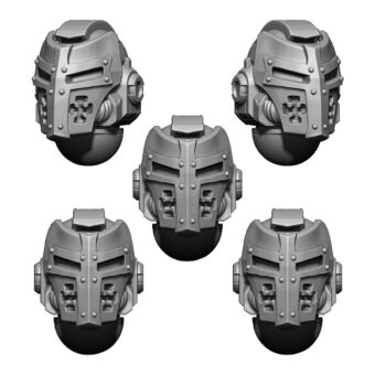 IMPERIAL TEMPLAR HELMET HEADS SET (5U) V4