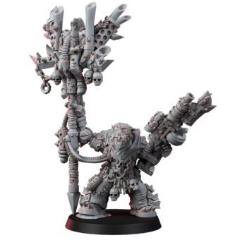 ORK MAD RIDERS BOY WITH METALL BANNER